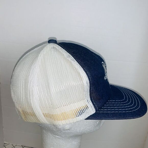 Koger/Air Corporation Blue Denim White Mesh Snapback Patch Cardinal Cap Unworn - Picture 4 of 7